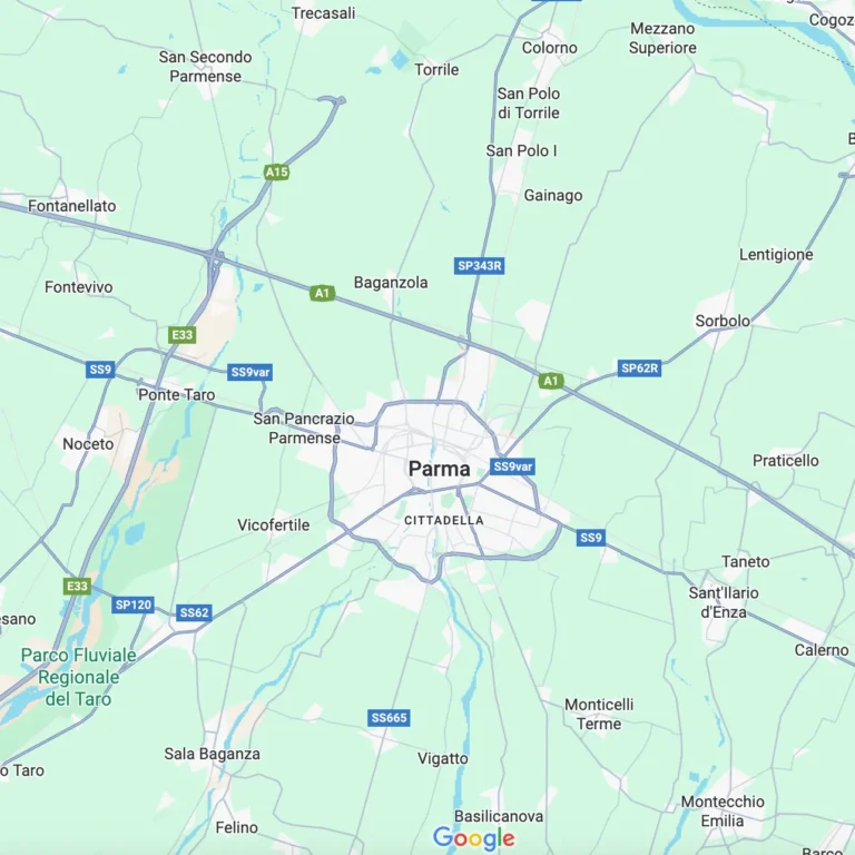 mappa parma