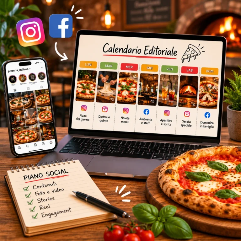 calendatio social media ristoranti